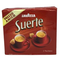 Cafea prajita macinata, 2x250g, Lavazza Suerte