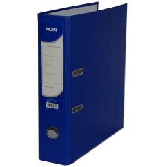Biblioraft plastifiat A4, 75mm, bleumarin, Noki