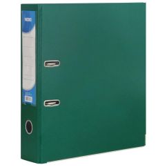 Biblioraft plastifiat A4, 75mm, verde, Noki