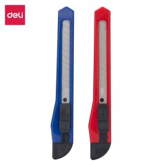 Cutter de birou, 18mm, sina plastic, diferite culori, Deli