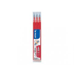 Rezerva pentru roller, varf conic 0.7mm, 3 buc/set, rosu, Pilot Frixion Ball