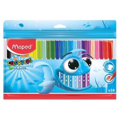 Carioca, 24 culori/set, Maped Color`Peps Ocean Pulse Jumbo