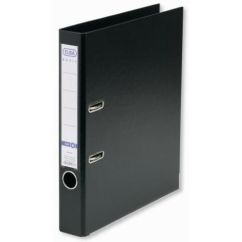 Biblioraft plastifiat int-ext A4, 50mm, negru, Elba Smart Pro+