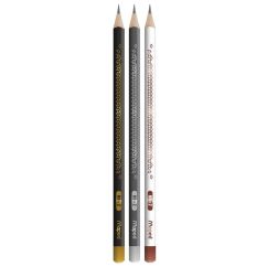 Creion grafit, HB, cu radiera, Maped Black`Peps Deco