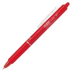 Roller cu cerneala, varf conic 0.7mm, rosu, Pilot Frixion Clicker