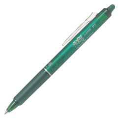 Roller cu cerneala, varf conic 0.7mm, verde, Pilot Frixion Clicker
