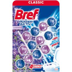 Odorizant pentru vasul toaletei, 3 buc x 50g/pachet, aktiv lavender, Bref