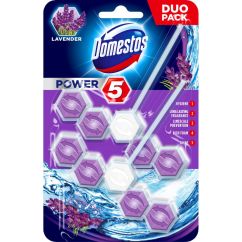 Odorizant solid pentru vasul toaletei, 2 buc x 55g/pachet, lavender, Domestos Power 5