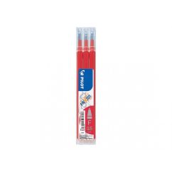Rezerva pentru roller, varf conic 0.5mm, 3 buc/set, rosu, Pilot Frixion Clicker