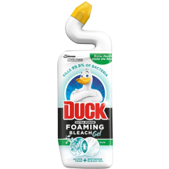Solutie lichida, pentru curatarea vasului de toaleta, 750ml, pin, Duck Foaming Bleach Gel - Distruge bacterii/fungi/virusi Gel