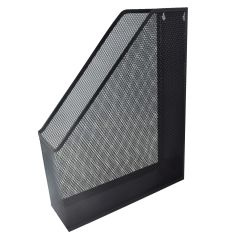 Suport documente, vertical, plasa metalica, negru, Sandard