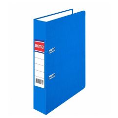 Biblioraft plastifiat A4, 75mm, albastru, Arma