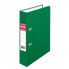 Biblioraft plastifiat A4, 75mm, verde, Arma