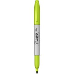 Marker permanent, varf fin 0.9mm, verde lime, Sharpie Fine Point