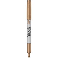 Marker permanent, varf fin 1.4mm, bronze, Sharpie Metallic
