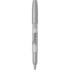 Marker permanent, varf fin 1.4mm, argintiu, Sharpie Metallic
