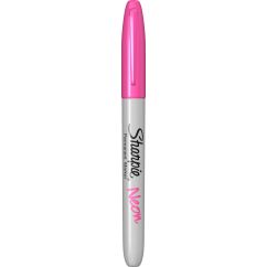 Marker permanent, varf fin 1.4mm, roz neon, Sharpie Neon