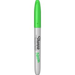 Marker permanent, varf fin 1.4mm, verde neon, Sharpie Neon