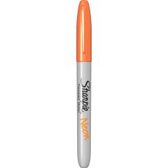 Marker permanent, varf fin 1.4mm, portocaliu neon, Sharpie Neon