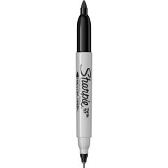 Marker permanent, 2 capete, varf fin 0.5/0.9mm, negru, Sharpie Twin Tip