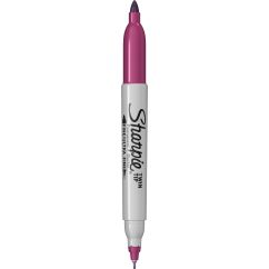 Marker permanent, 2 capete, varf fin 0.5/0.9mm, berry, Sharpie Twin Tip