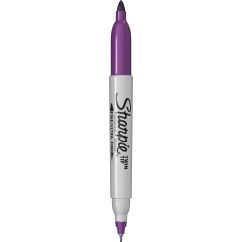 Marker permanent, 2 capete, varf fin 0.5/0.9mm, violet, Sharpie Twin Tip