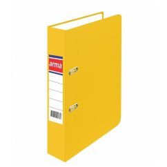 Biblioraft plastifiat A4, 75mm, galben, Arma
