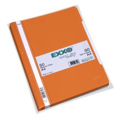 Dosar plastic cu sina si perforatii, portocaliu, Exxo