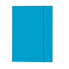 Mapa carton A4, cu elastic, albastru deschis, Esselte Economy