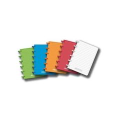 Caiet cu spira A6, 72 file, coperta plastic, dictando, diferite culori, Aurora Adoc