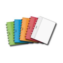 Caiet cu spira A5, 72 file, coperta plastic, dictando, diferite culori, Aurora Adoc