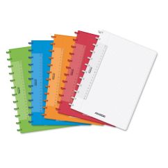 Caiet cu spira A5, 72 file, coperta plastic, matematica, diferite culori, Aurora Adoc