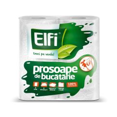 Prosop din hartie, 2 straturi, 2 role/pachet, Elfi