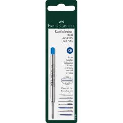 Rezerva pentru pix, varf conic XB, albastru, Faber-Castell