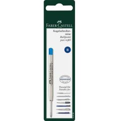Rezerva pentru pix, varf conic B, albastru, Faber-Castell