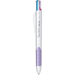 Pix cu mecanism, multi-pen, varf 1.0mm, alb fun, Papermate InkJoy Quatro