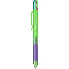 Pix cu mecanism, multi-pen, varf 1.0mm, lime fun, Papermate InkJoy Quatro