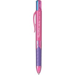 Pix cu mecanism, multi-pen, varf 1.0mm, roz fun, Papermate InkJoy Quatro