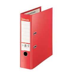 Biblioraft plastifiat int-ext A4, 80mm, rosu, Esselte NO.1 Vivida Plus