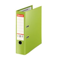 Biblioraft plastifiat int-ext A4, 80mm, verde, Esselte NO.1 Vivida Plus