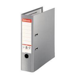 Biblioraft plastifiat int-ext A4, 80mm, gri, Esselte NO.1 Vivida Plus