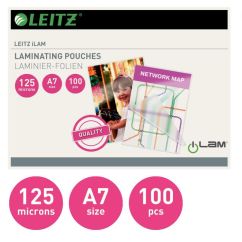 Folie de laminare A7, 125 microni, 100 coli/top, Leitz Standard
