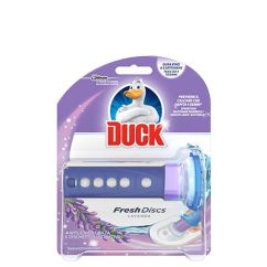 Aparat si rezerva cu gel, pentru vasul toaletei, lavanda, Duck Fresh Discs