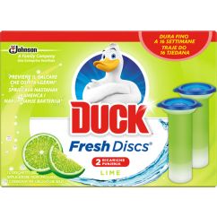Rezerva cu gel, pentru vasul toaletei, 2x36ml, twin lime, Duck Fresh Discs