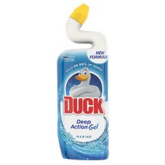 Solutie lichida, pentru curatarea vasului de toaleta, 750ml, marine, Duck Deep Action Gel