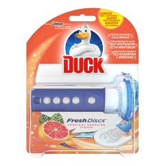 Aparat si rezerva cu gel, pentru vasul toaletei, 36ml, tropical, Duck Fresh Discs