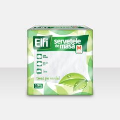 Servetele de masa, 25x25cm, 100 buc/pachet, Elfi
