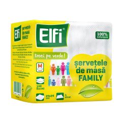 Servetele de masa, 25x25cm, 100 buc/pachet, Elfi