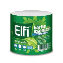Hartie igienica, 50m, 24 role/pachet, Elfi