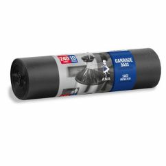 Saci menajeri ultrarezistenti, 240L, 10 buc/rola, LDPE, Anna